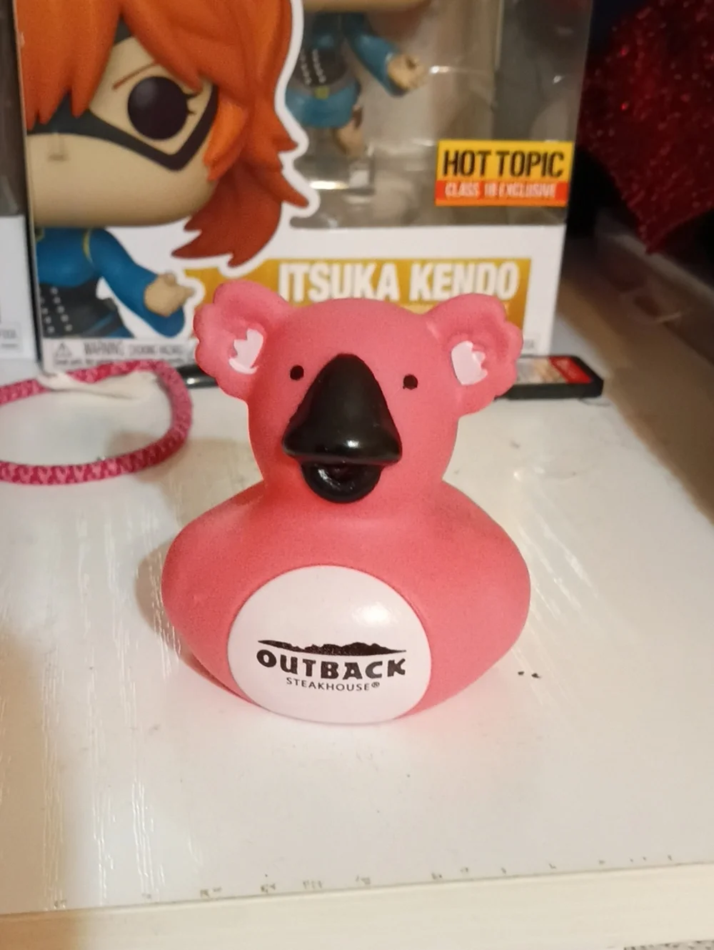 Outback Steakhouse Pink Koala Duck Collectible